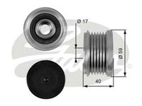 Fulie alternator CITROEN JUMPER platou sasiu GATES OAP7097