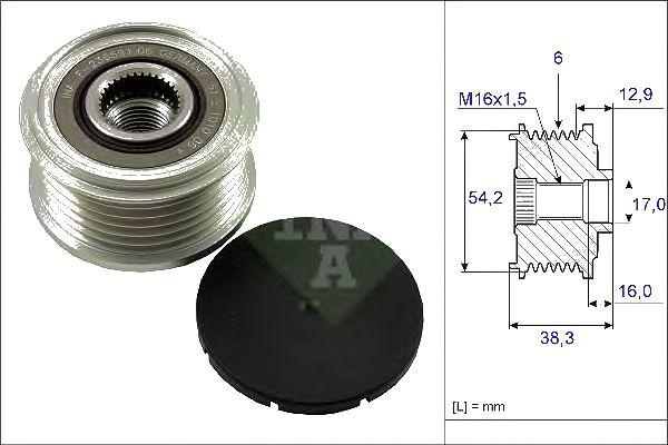 Fulie alternator Citroen Jumpy, C8, C4, C3, C2, Be