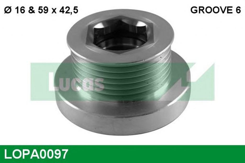 Fulie alternator DACIA LOGAN EXPRESS FS LUCAS ENGINE DRIVE LOPA0097