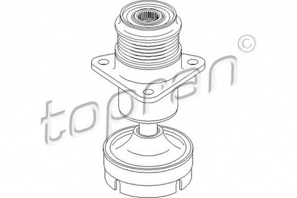 Fulie alternator FORD FOCUS C-MAX TOPRAN 304095
