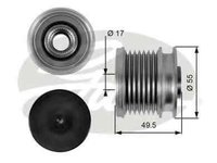 Fulie alternator MERCEDES-BENZ CLK C209 GATES OAP7086