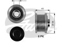 Fulie alternator OAP7052 GATES pentru Fiat Doblo Fiat Bravo Fiat Ritmo Alfa romeo Brera Alfa romeo Spider Alfa romeo 159 Fiat Pratico Fiat Idea Fiat Punto Fiat Croma Fiat Stilo Alfa romeo Mito Fiat Linea