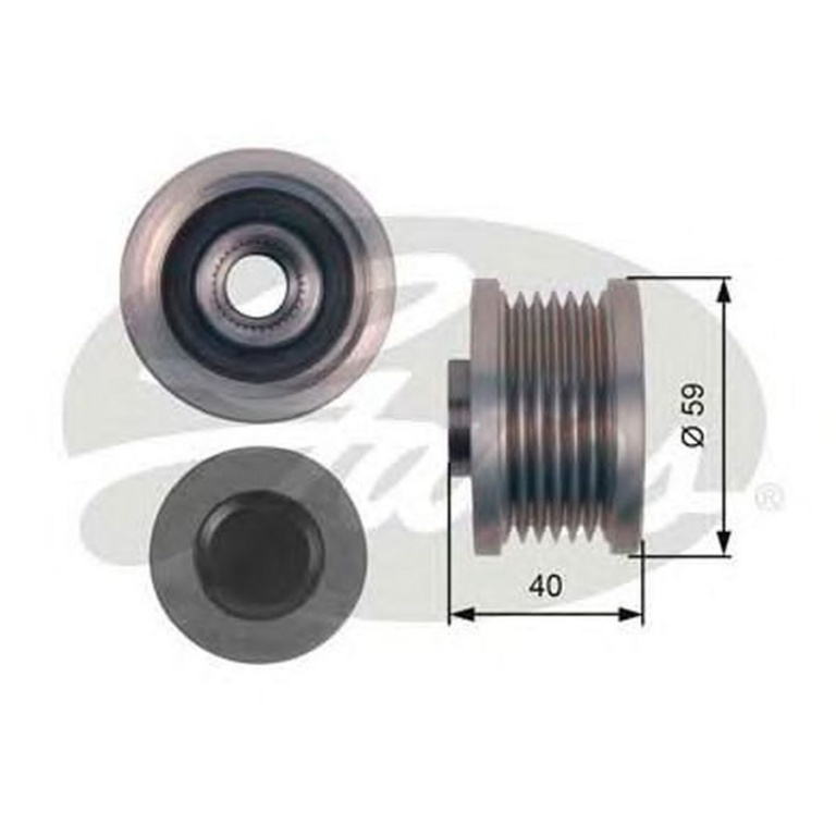 Fulie alternator OPEL CASCADA W13 GATES OAP7144