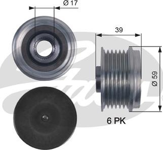 Fulie, alternator OPEL COMBO (COMBO-C), Box/MPV, 1