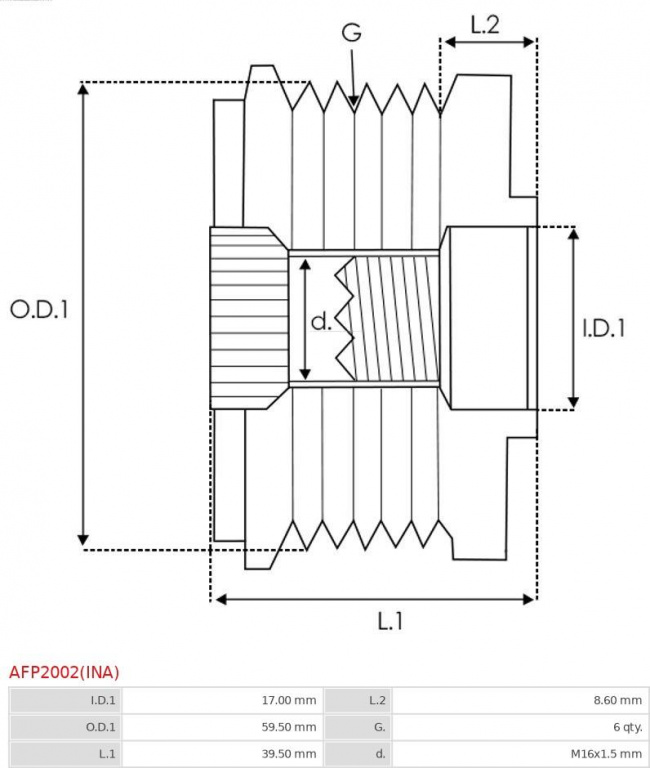 Fulie, alternator OPEL CORSA D (S07), Hatchback Va
