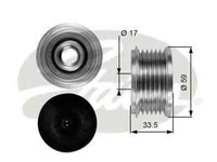 Fulie alternator PEUGEOT 307 3A/C GATES OAP7080