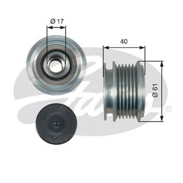 Fulie alternator VW CRAFTER 30-50 platou sasiu 2F 
