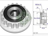 Fulie alternator VW PHAETON 3D INA 535011810