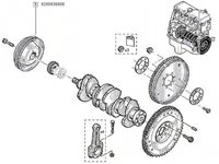 Fulie arbore cotit original dacia logan 1.4 8200936808