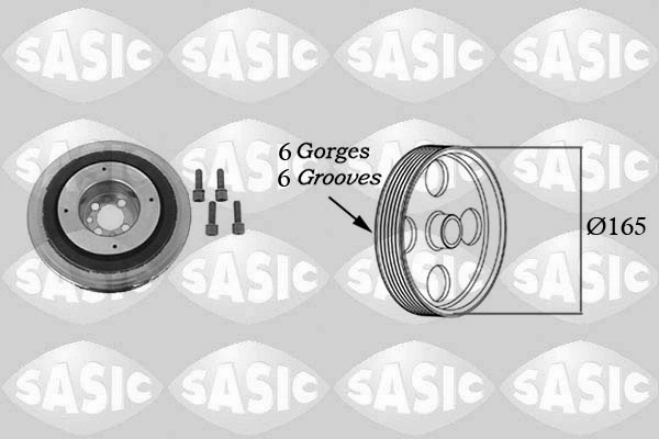 Fulie arbore cotit / vibrochen Sasic FIAT IDEA (350_) 2004-2009 - 9001813