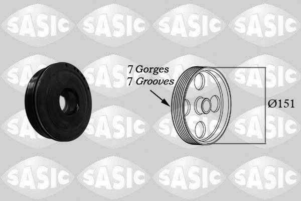 Fulie arbore cotit / vibrochen Sasic OPEL VIVARO A bus (X83) 2006-2014 - 2154018
