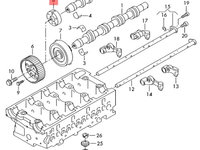 Fulie ax came Audi A4 B7 2.0 TDI 2007 BRE 16V OEM 03G109240