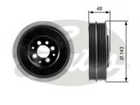 Fulie curea, arbore cotit AUDI A4 limuzina (8D2, B5), VW PASSAT limuzina (3B2), AUDI A6 limuzina (4B2, C5) - GATES TVD1015