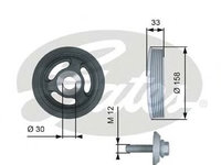 Fulie curea, arbore cotit CITROËN C3 Pluriel (HB_) (2003 - 2016) GATES TVD1061A