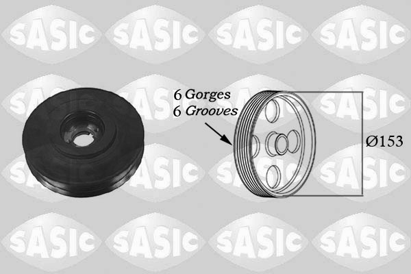 Fulie curea arbore cotit # Fiat Scudo 2.0 jtd motorina 94cp/69kw RHX 1999 2000 2001 2002 2003 2004 2005 2006 # 2150011 # SASIC