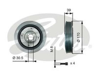 Fulie curea, arbore cotit FIAT SEDICI (FY_) (2006 - 2016) GATES TVD1013A