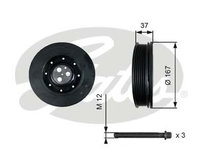 Fulie curea, arbore cotit FORD MONDEO Mk III limuzina (B4Y) (2000 - 2007) GATES TVD1060A