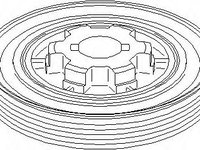 Fulie curea, arbore cotit PEUGEOT 607 limuzina (9D, 9U), PEUGEOT 807 (E), Citroen C8 (EA_, EB_) - TOPRAN 722 276