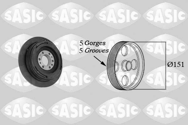 Fulie curea, arbore cotit SASIC 2156080