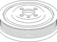 Fulie curea, arbore cotit SEAT AROSA (6H), VW LUPO (6X1, 6E1), AUDI A2 (8Z0) - TOPRAN 111 687