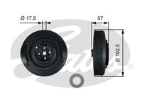 Fulie curea, arbore cotit VOLVO 850 combi (LW), AUDI A6 limuzina (4A, C4), VW TRANSPORTER / CARAVELLE Mk IV bus (70XB, 70XC, 7DB, 7DW) - GATES TVD1033