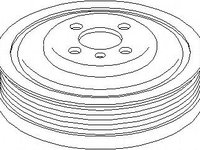 Fulie curea, arbore cotit VW SHARAN (7M8, 7M9, 7M6), FORD GALAXY (WGR), SEAT INCA (6K9) - TOPRAN 110 722