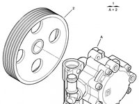 Fulie pompa servodirectie Citroen C5 II (poz.2) CITROEN OE 4009 L5