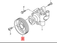 Fulie pompa servodirectie Volkswagen Amarok 2.0 tdi 2015 2016 OEM 06H145255F