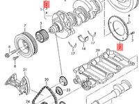 Fulie senzor impulsuri arbore VW POLO 9N 1.4 TDI BNV 2007 OEM 045105189A