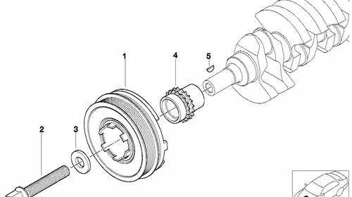 Fulie vibrochen (fulie arbore cotit) BMW E46 11232247565