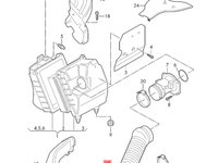 Furtun admisie turbo Audi A4 B7 (8E) Berlina 2007 1.9 TDI OEM 8E0129615J