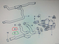 Furtun calorifer BMW E36 cod OE 64211394292 / 64211387425