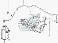 Furtun canistra carbon Dacia Logan