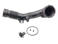 Furtun filtru aer Bmw Seria 5 F10/F11, 2010-2016, Seria 5 Gt F07, 2011-2017-, 6/ Gran Coupe F06/F12/F13, 2011-2015, Seria 7 F01/F02, 01.2012-06.2013-, Xseria 5 E70, 2012-2013, X6 E71, 2012-2014 Motor 3.0 R6 Activehybrid, 3.0 R6 T, Plastic, Cu Senzor