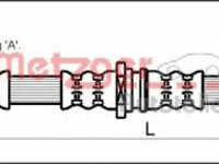 Furtun frana 4113315 METZGER pentru Mitsubishi Carisma Volvo S40 Volvo V40 Mitsubishi Space