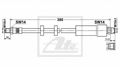 Furtun frana - ATE 83.6134-0355.3