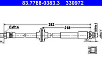 Furtun frana ATE 83.7788-0383.3