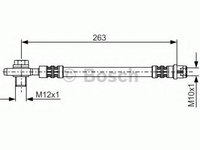 Furtun frana AUDI A4 (8E2, B6), AUDI A4 Avant (8E5, B6), AUDI A4 Cabriolet (8H7, B6, 8HE, B7) - BOSCH 1 987 476 944