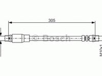 Furtun frana AUDI A4 (8EC, B7) - Cod intern: W20273258 - LIVRARE DIN STOC in 24 ore!!!