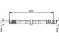 Furtun frana Axa fata ambele parti (1987476851 BOSCH) SEAT,VOLVO