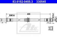 Furtun frana BMW 3 E46 ATE 83.6152-0455.3