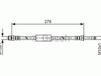 Furtun frana BMW 6 Grand Coupe F06 BOSCH 1987481617