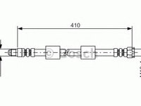 Furtun frana BMW Seria 5 Touring (E39) (1997 - 2004) Bosch 1 987 476 650