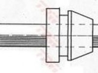 Furtun frana CHEVROLET ZAFIRA F75 TRW PHD415