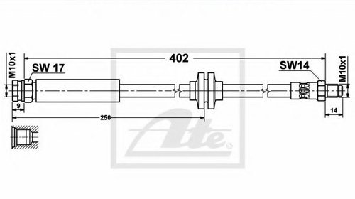 Furtun frana CITROËN NEMO caroserie (AA_) (2