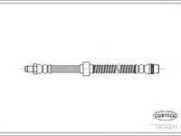 Furtun frana CITROEN C3 I FC CORTECO 19034297