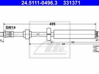 Furtun frana CITROEN DS3 ATE 24511104963