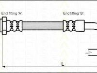 Furtun frana DAEWOO ESPERO (KLEJ) - Cod intern: W20018542 - LIVRARE DIN STOC in 24 ore!!!