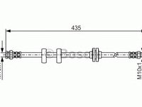 Furtun frana FIAT BRAVA (182) - OEM - MAXGEAR: 52-0108 - W02222820 - LIVRARE DIN STOC in 24 ore!!!