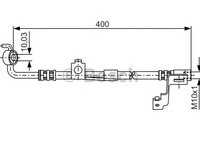 Furtun frana FORD ESCORT 95-99 dreapta - fata - OEM: 52-0072 - 52-0072 - MAXGEAR - LIVRARE DIN STOC in 24 ore!!!